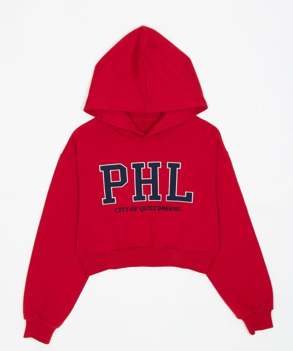 WEGO グラフィックショートプルパーカー 