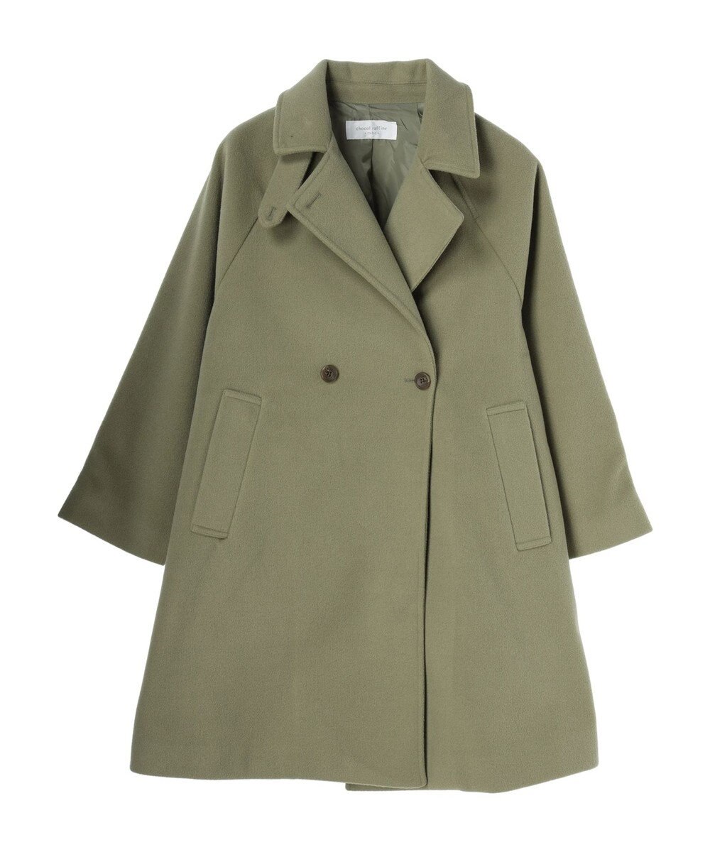 Green Parks ビーバー調テーラードカラーコート 