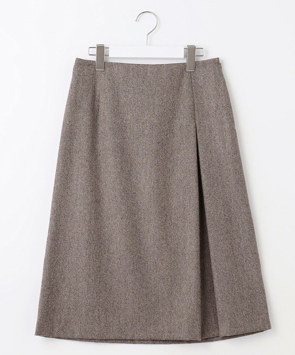 J.PRESS LADIES 【セットアップ対応】ウールストレッチツイード スカート 