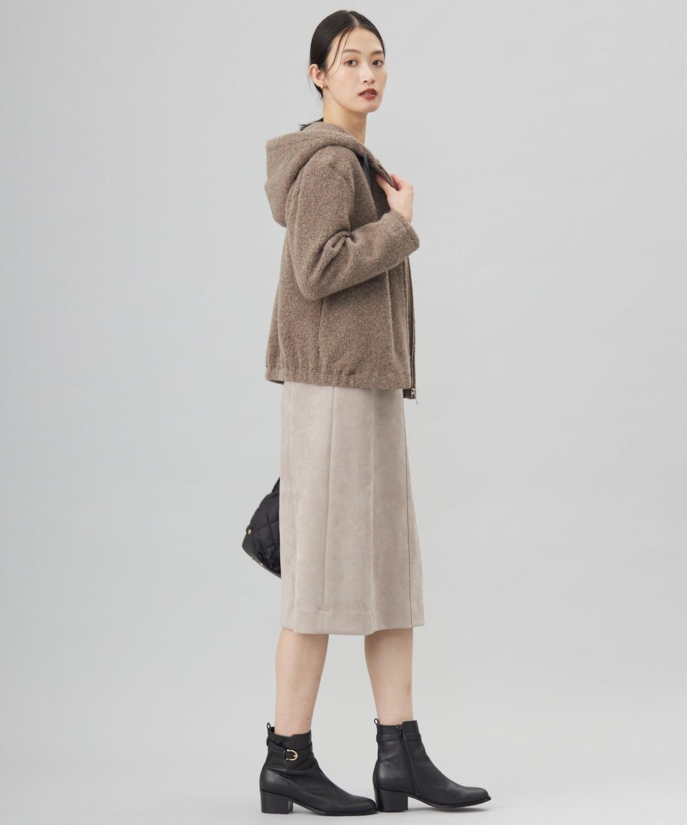 J.PRESS LADIES 【WEB限定カラーあり】パイルジャージー ジップアップ パーカー 