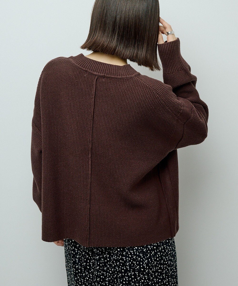 Green Parks かのこ編モックネックニットプルオーバー 