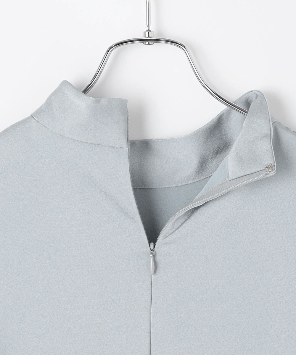 #Newans 【ストレッチ】〈花乃まりあさんコラボ〉ハイネックブラウス 