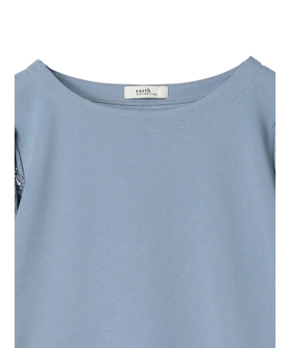 earth music&ecology フレア袖レースプルオーバー 