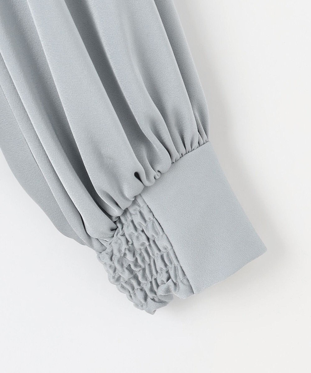 #Newans 【ストレッチ】〈花乃まりあさんコラボ〉ハイネックブラウス 