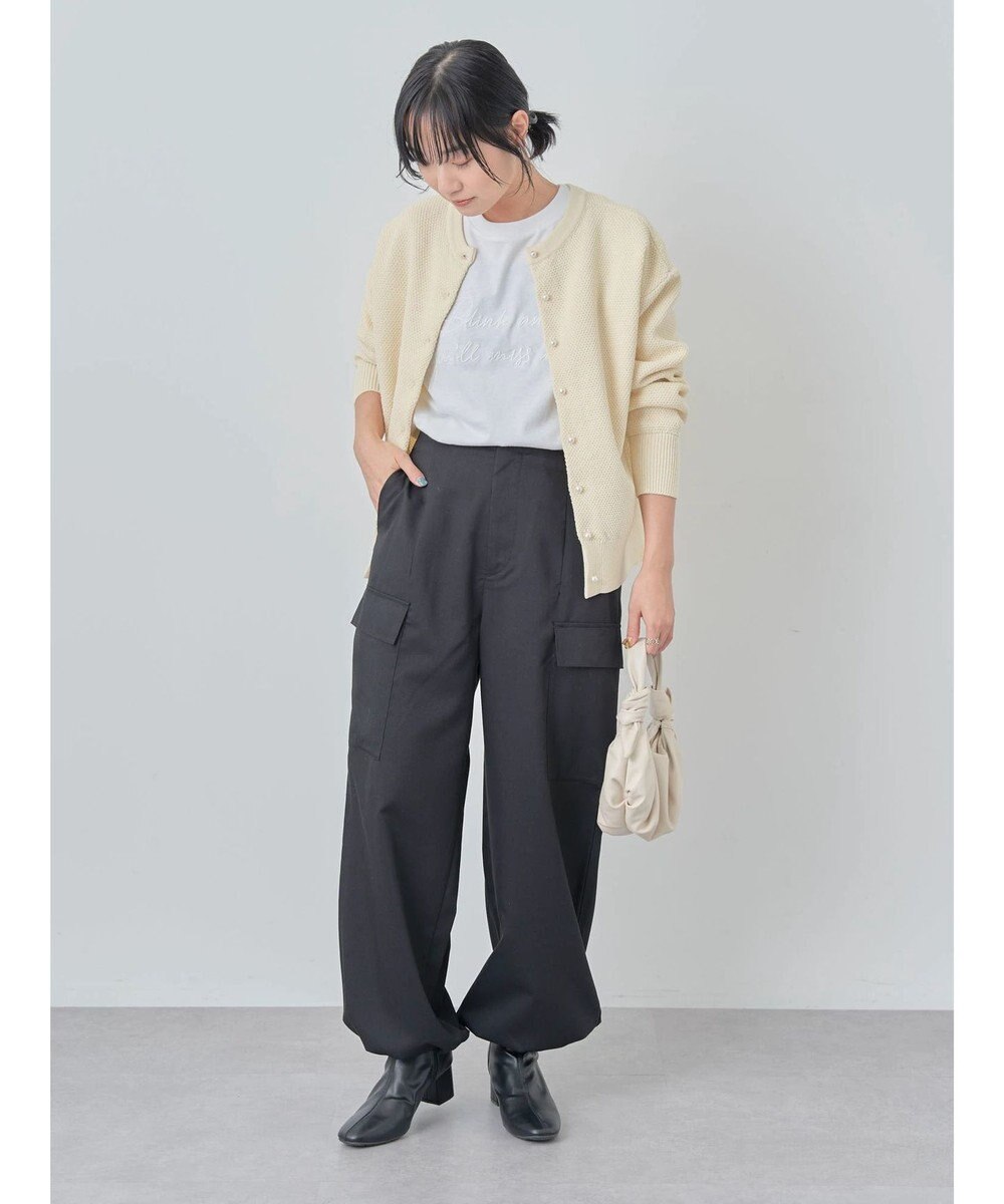 Green Parks ２ｗａｙ　パール釦ニットプルオーバー 