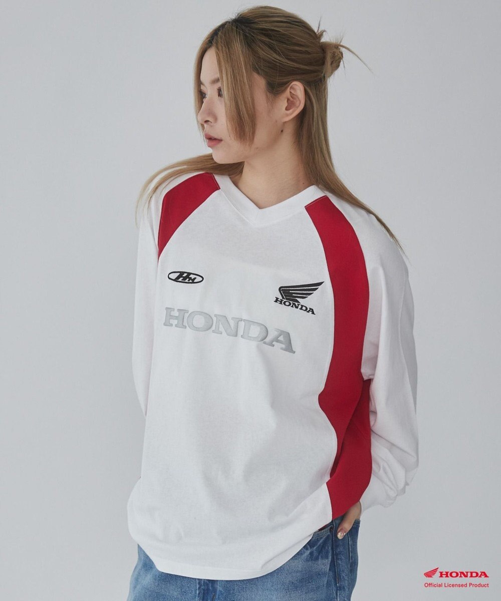 WEGO 【ユニセックス着用ITEM】別注HondaグラフィックT（LS） 