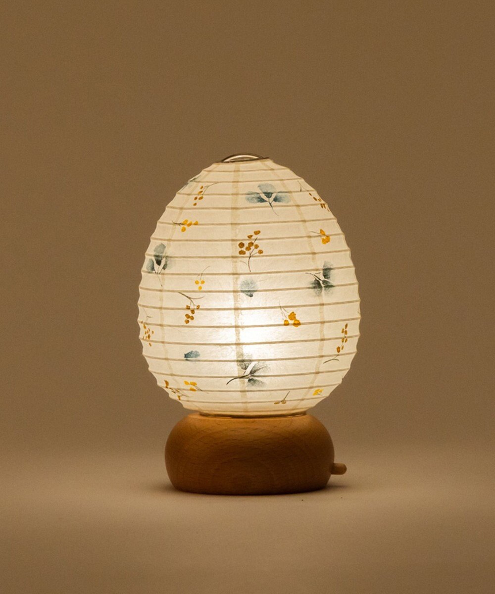 ちょうちん堂 【あかり道】〈手書絵付〉ユーカリモモザ ちょうちん ライト 