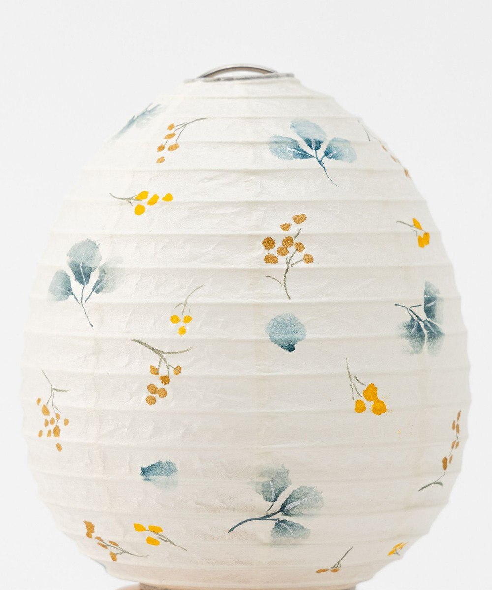 ちょうちん堂 【あかり道】〈手書絵付〉ユーカリモモザ ちょうちん ライト 