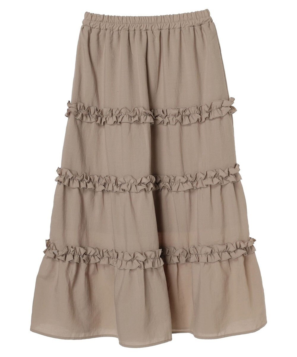 earth music&ecology ミニフリルボリュームスカート 