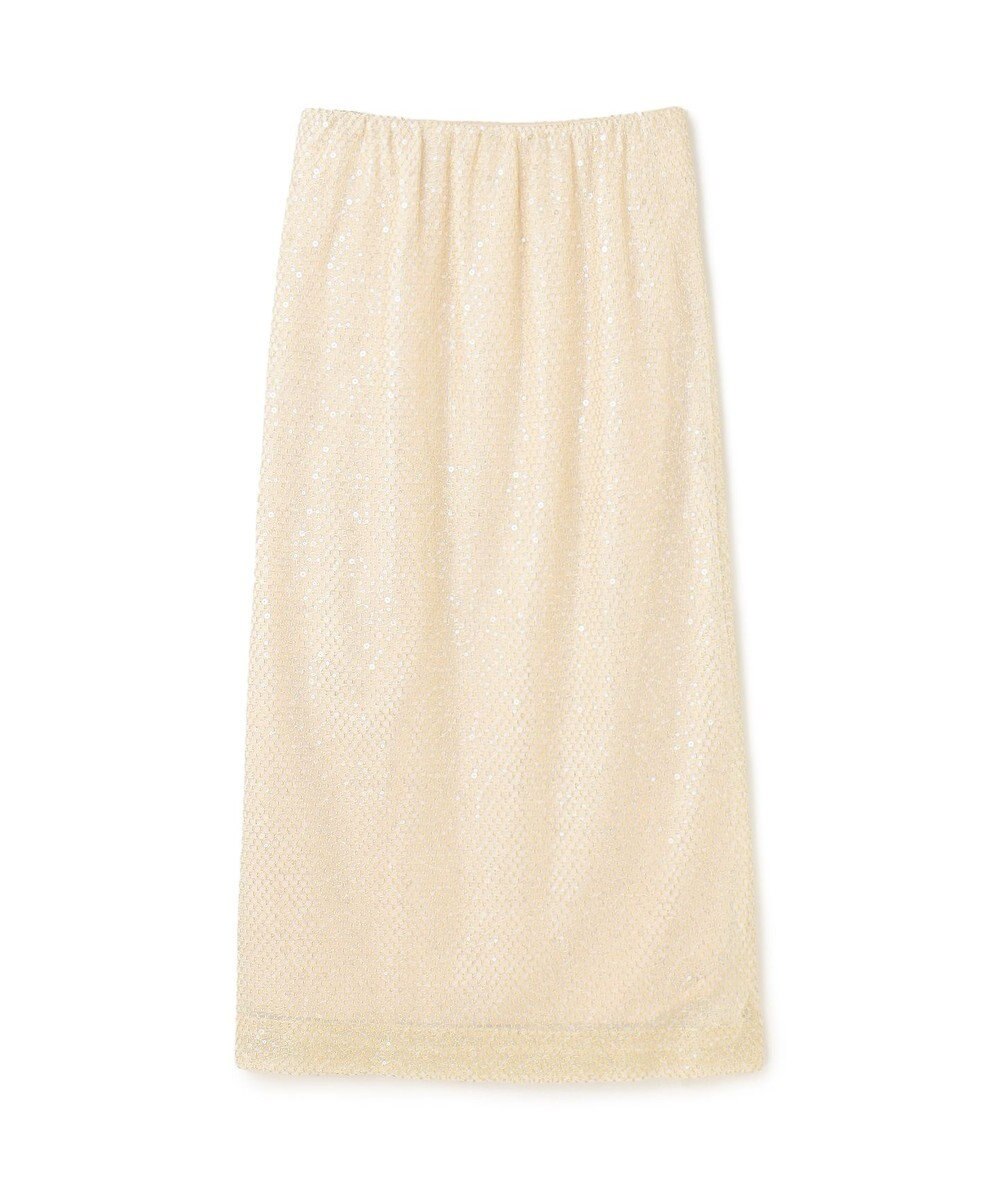 GRACE CONTINENTAL メッシュスパンコールタイトスカート 
