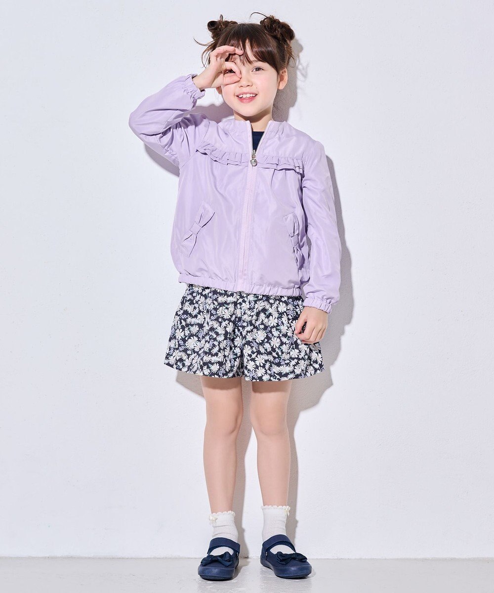 ANY KIDS フード取り外し リバーシブル ブルゾン 