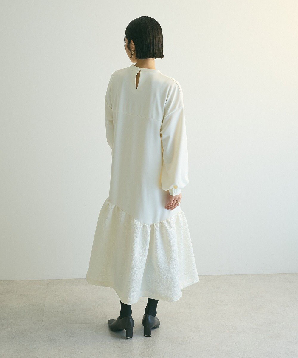 Green Parks ａ．切り替えジャガードワンピース 