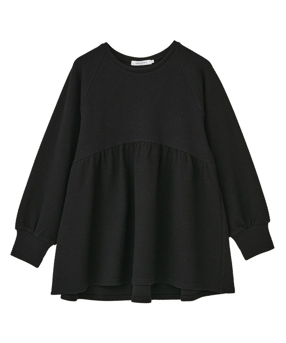 AMERICAN HOLIC フクレジャガードペプラムプルオーバー 