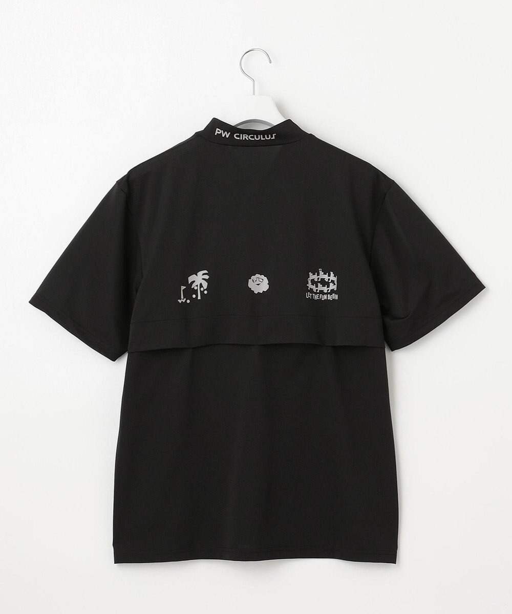 PW CIRCULUS 【吸水速乾 / ストレッチ】【MEN】ストレッチメッシュカノコ ベンチレーションモックT ゴルフ 