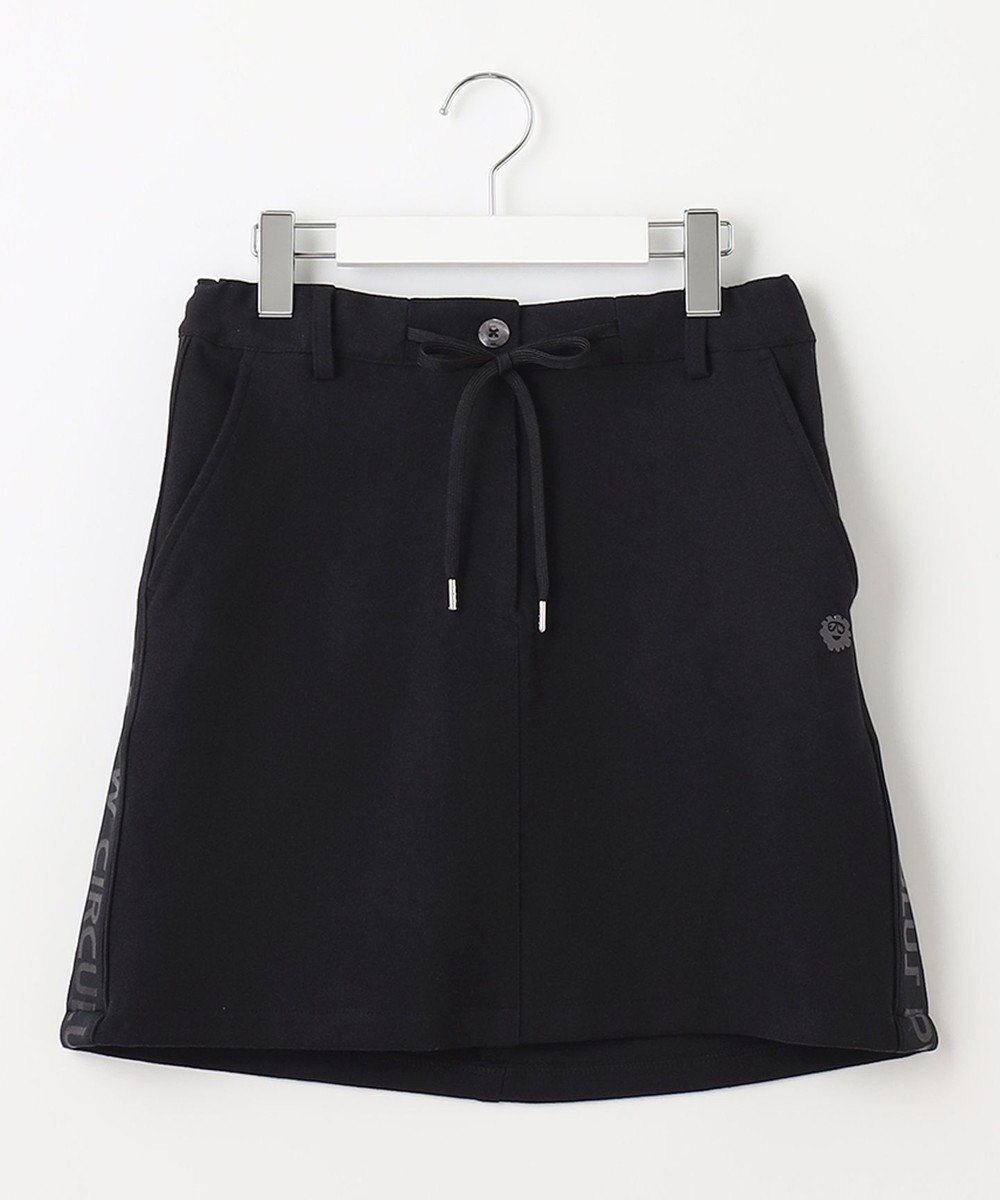 PW CIRCULUS 【WOMEN】【洗える/帯電防止/ストレッチ】ロゴ サイドライン スカート 