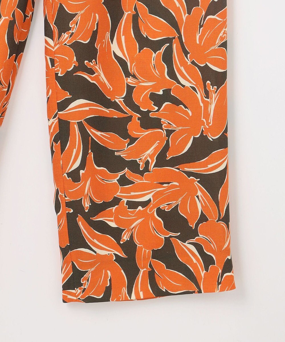 自由区 シアーカラミプリントワイド パンツ 