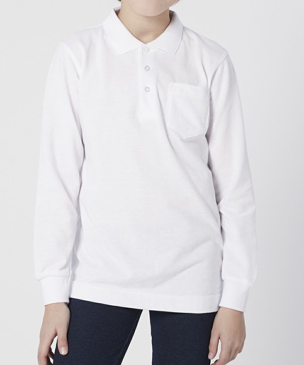BEAMS SCHOOL ベーシック長袖ポロシャツ 