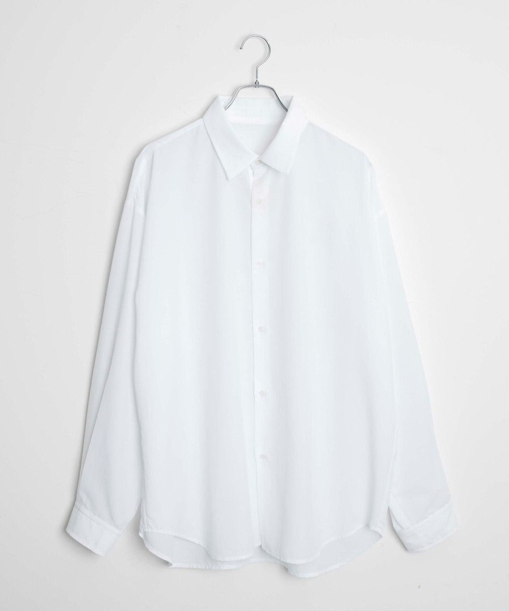 WEGO 【ユニセックス着用ITEM/SMLサイズ展開/冷房対策/紫外線対策】シアーBIGシャツ 