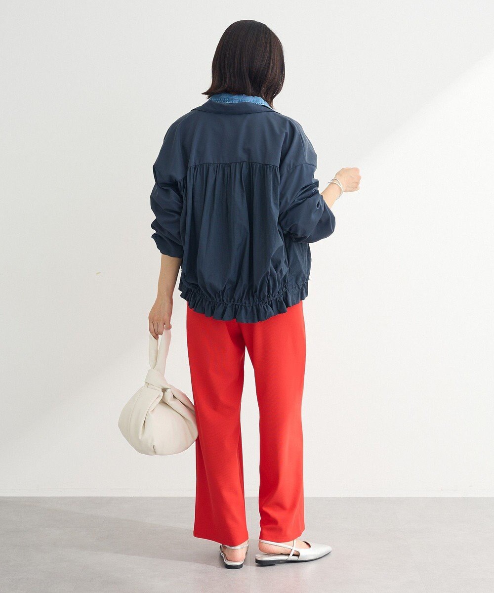 Green Parks ギャザーナイロンブルゾン 