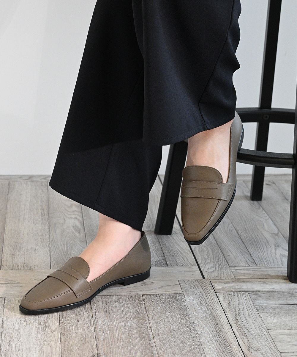 APOM 日本製 晴雨兼用スクエアトゥコインローファー15＜CRAHUG限定＞ 