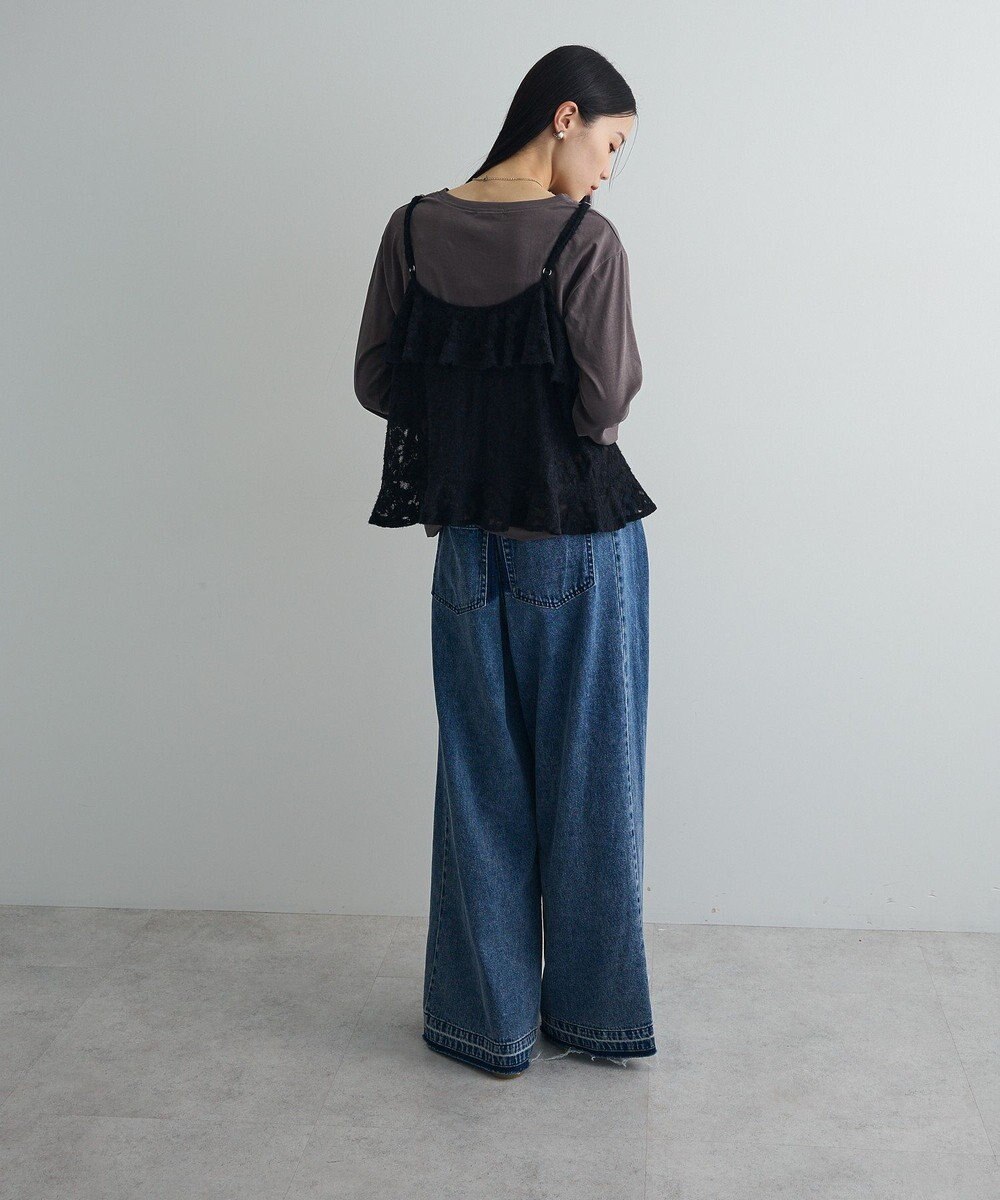 Green Parks レースフリルキャミビスチェ 