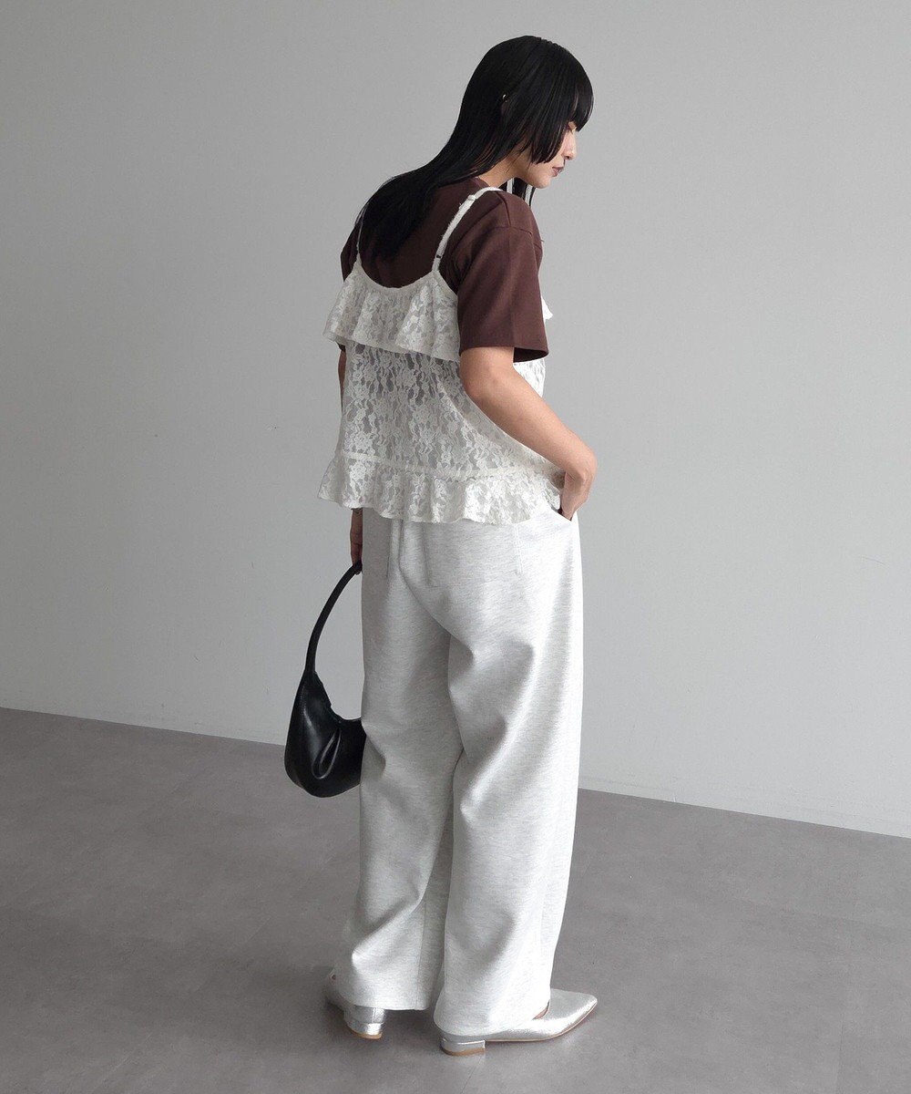 Green Parks レースフリルキャミビスチェ 