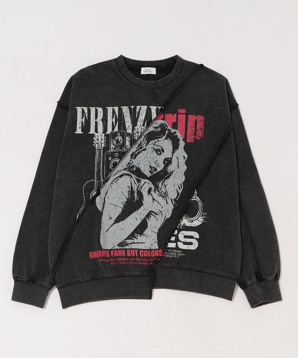 WEGO 【ユニセックス着用ITEM】ヴィンテージグラフィックドッキングプルオーバー 