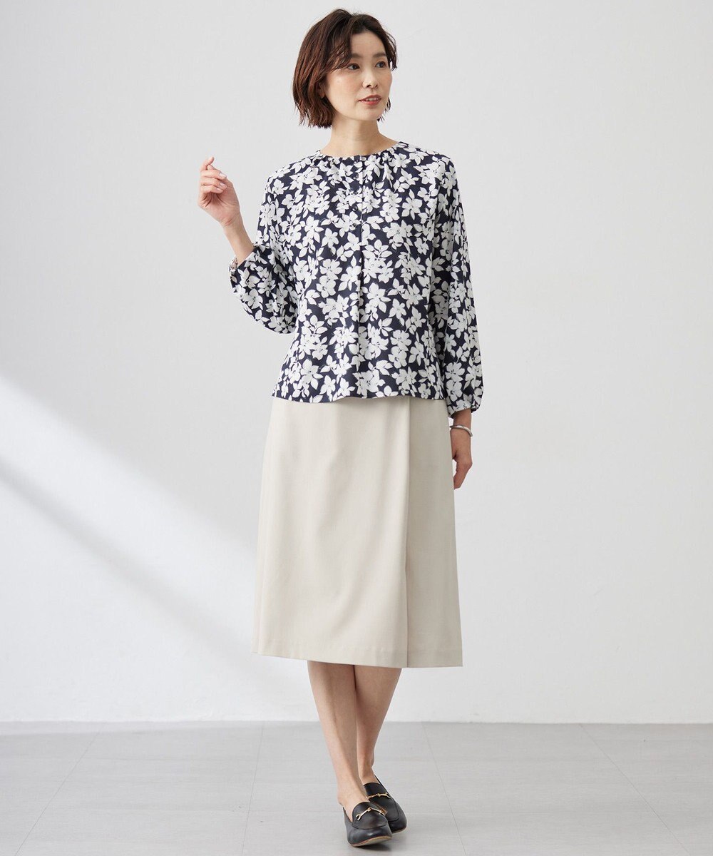 J.PRESS LADIES L 【洗える】CARREMAN 2WAY Aライン スカート 