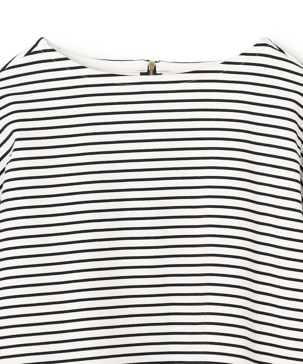 UNFILO L ハイツイストスムース バックZIP ボーダートップス 