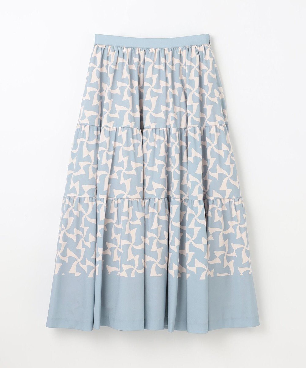 GRACE CONTINENTAL リボンプリントスカート 