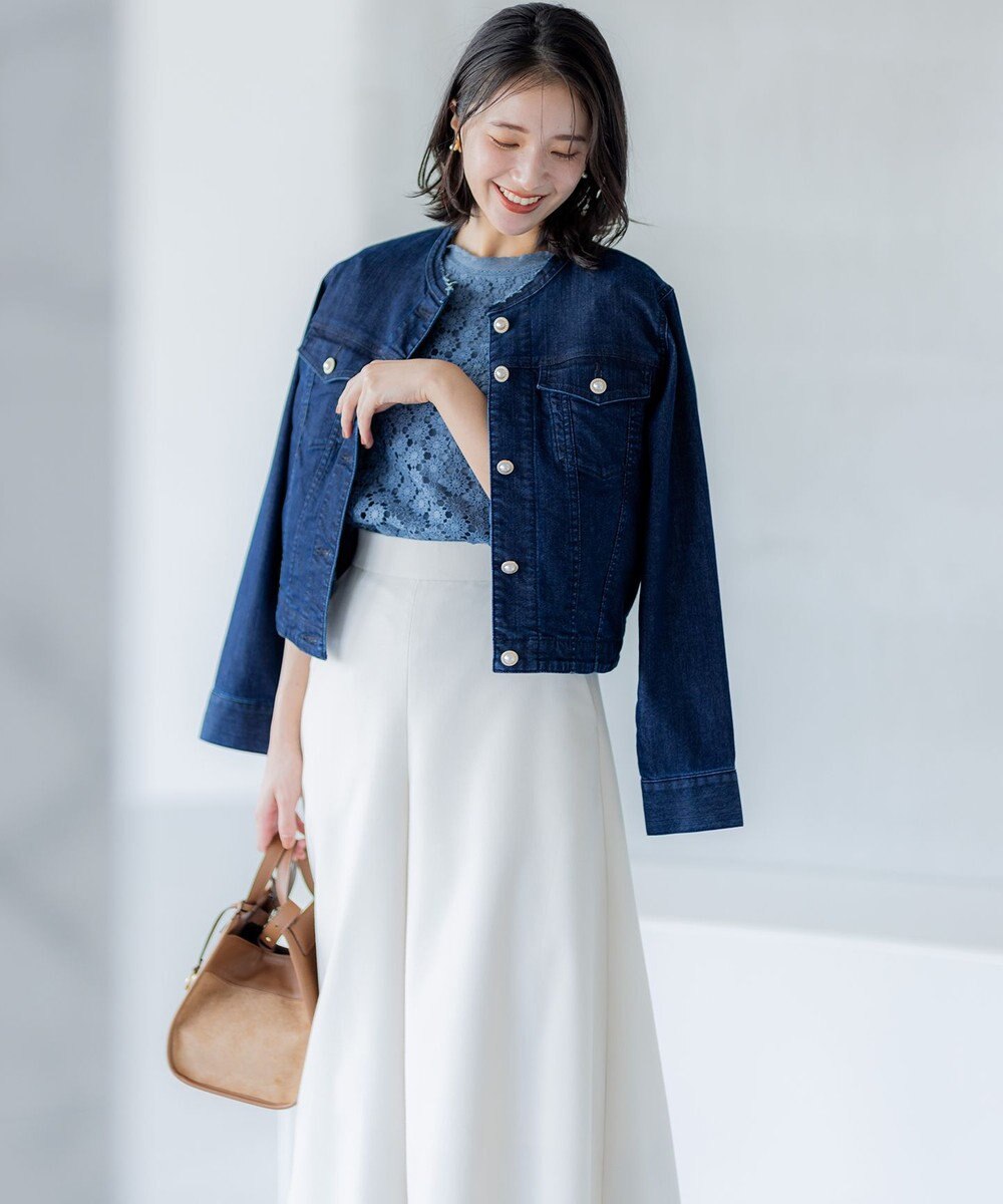 組曲 S 【23AW】パールボタンデニム ジャケット 