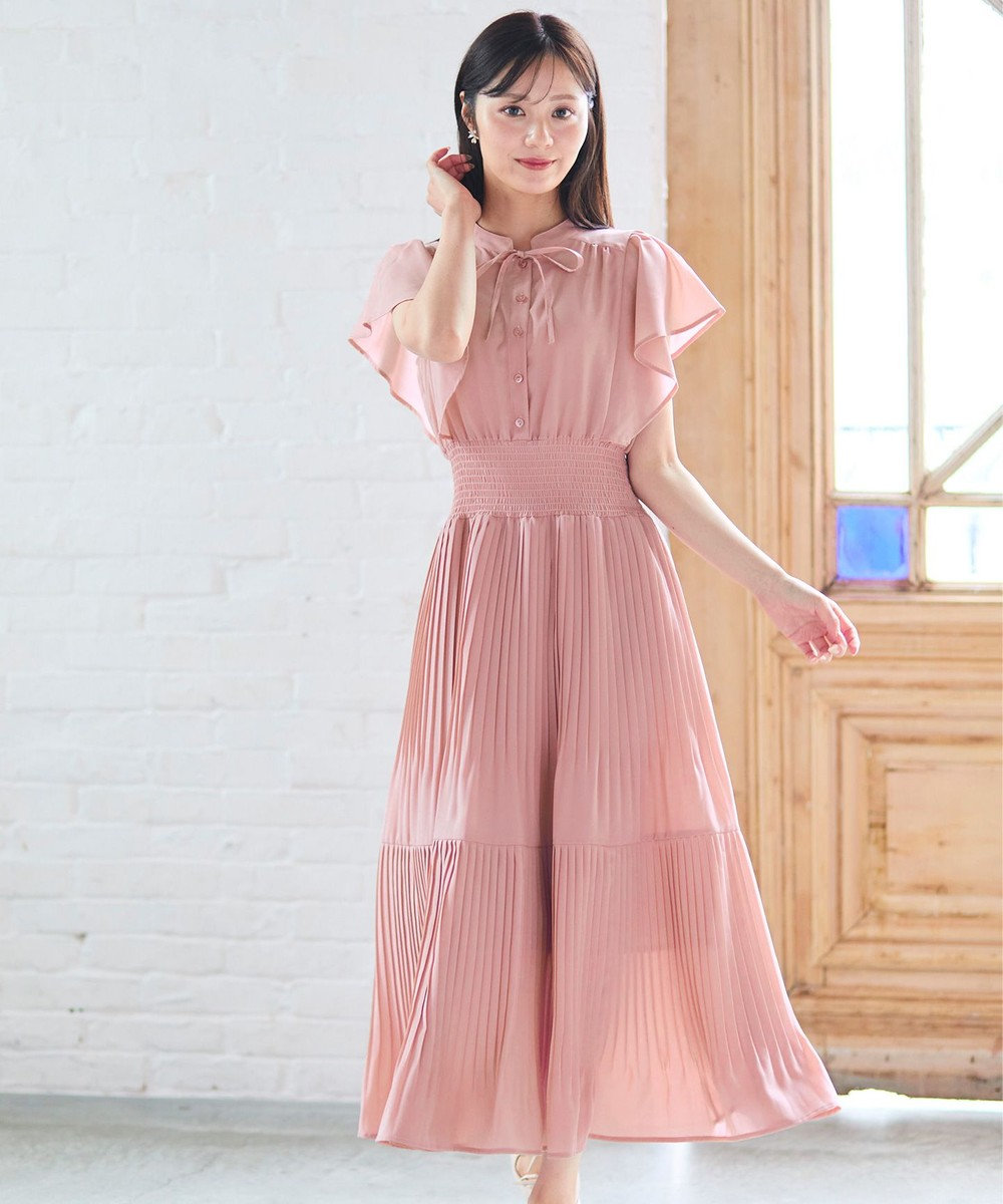 Feroux 【大好評につき新色・追加決定！】ウエストシャーリングデシン ワンピース 