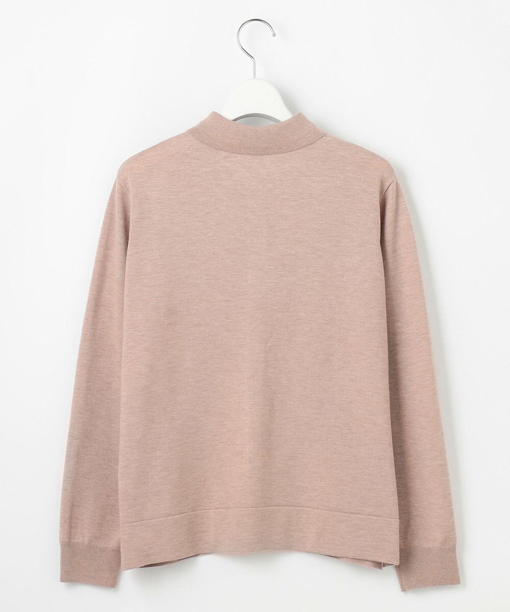 J.PRESS LADIES L 【洗える】WORSTED WOOL BLEND ポロ襟付き カーディガン 