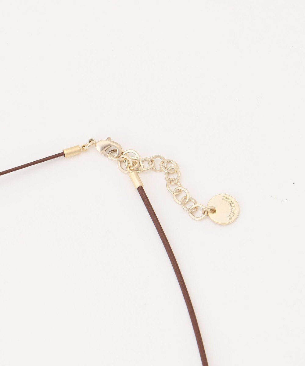 J.PRESS LADIES アドラインレザー メタルワントップ ネックレス 