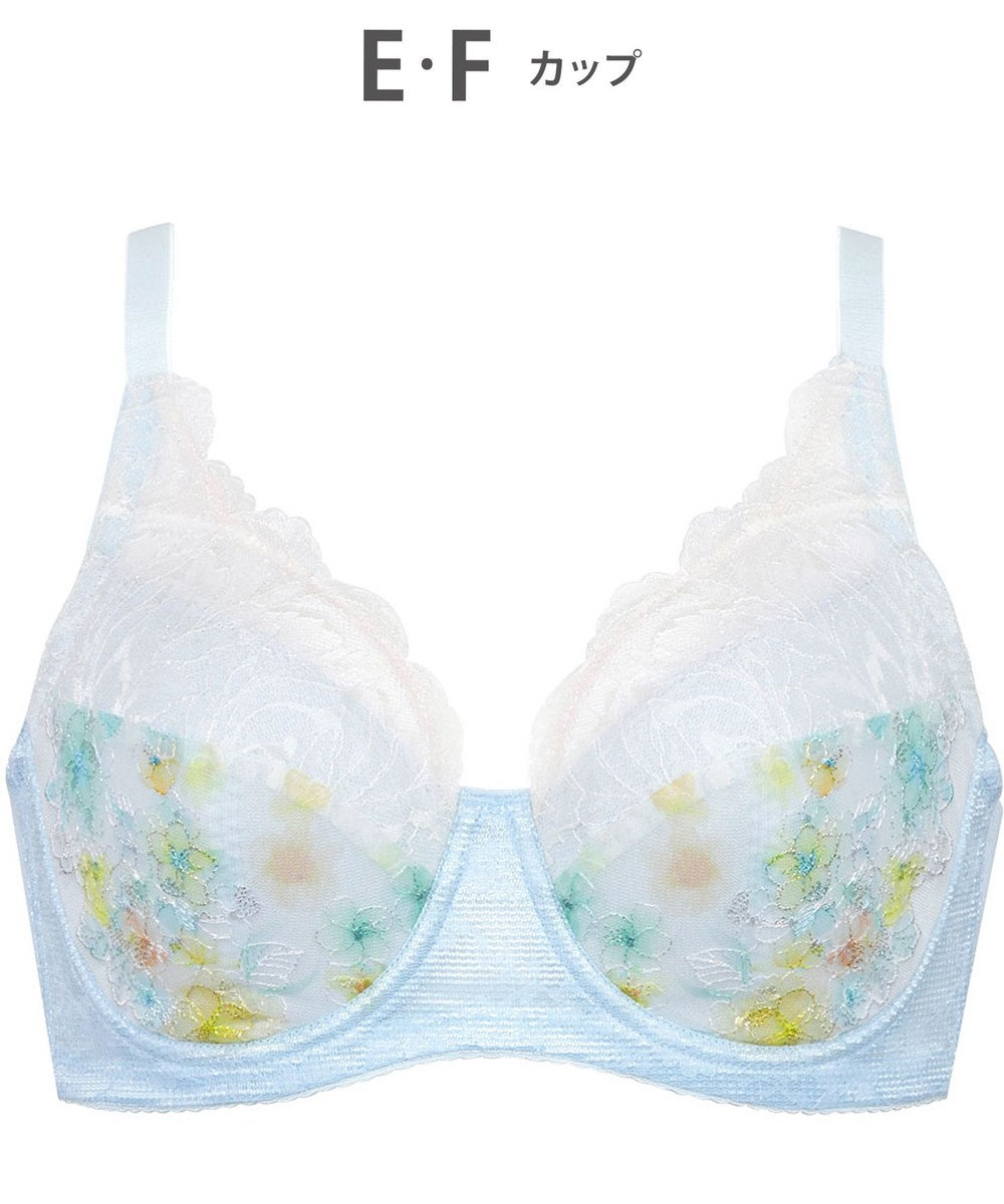 Wing ブラジャー 夏のブラストレスから解放 汗の不快感を軽減(カップ肌側・ワイヤーループ・バック) 背中すっきり 【ときはなつブラ】 フルカップ KB2172 ウイング／ワコール 