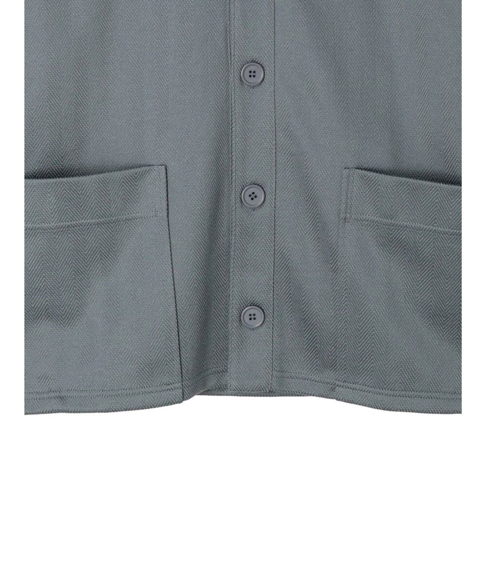 earth music&ecology ヘリンボーン調Ｖネックカーディガン 