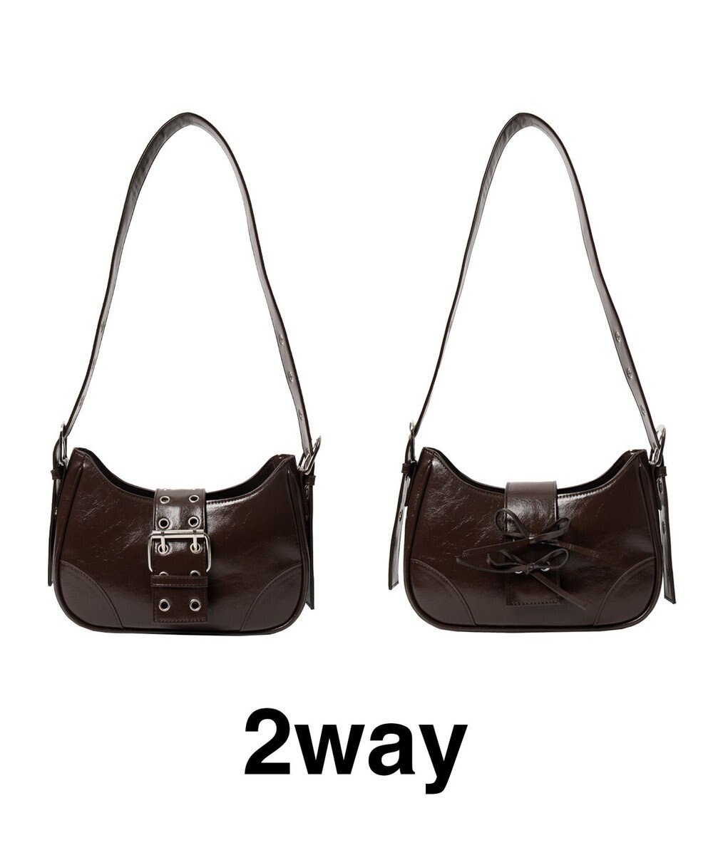 WEGO マルチWAYハーフムーンベルトバッグ 