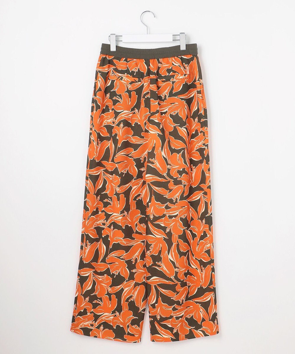 自由区 シアーカラミプリントワイド パンツ 