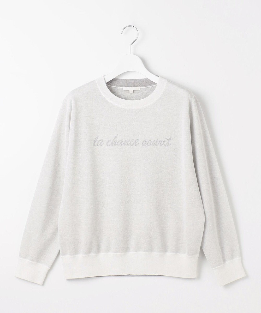 自由区 L グラフィックジャカード ニット 