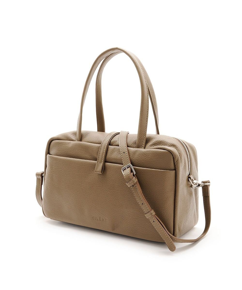 MioFIRANO レクタングル本革ハンドバッグ 2WAY　fiLEAT フィリート 