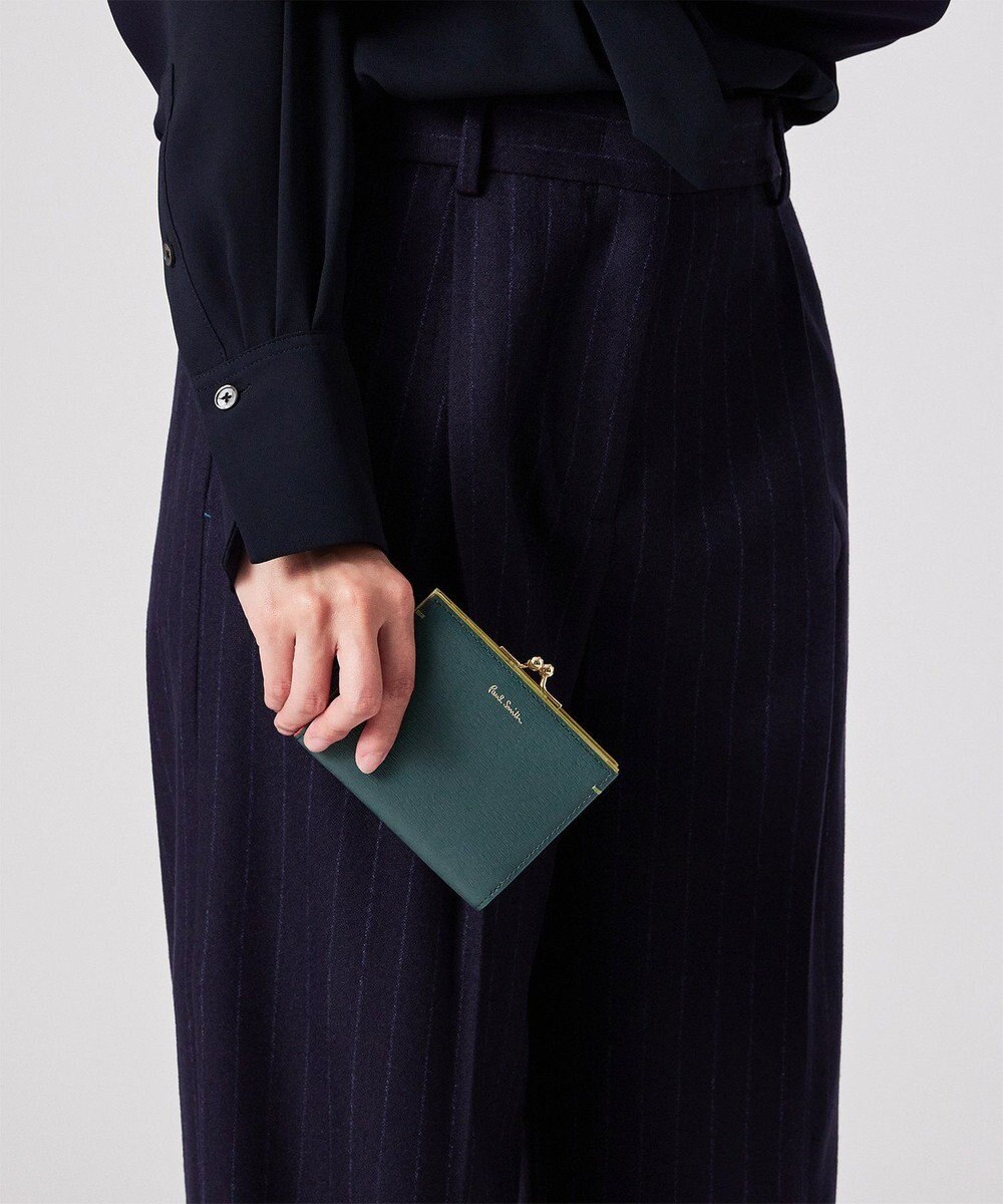 Paul Smith カラードエッジ がま口 2つ折り財布 