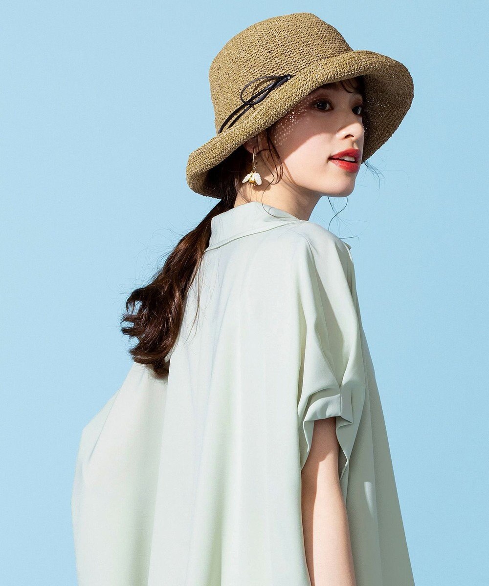 Tiaclasse ナチュラルな風合いのアンダリミックスクロシェハット 