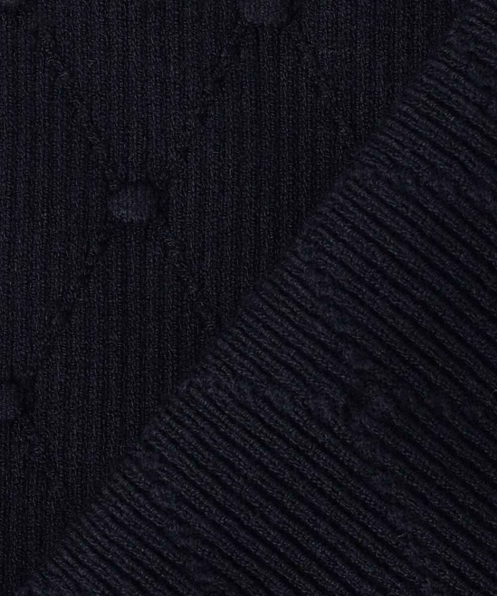 組曲 L 【先行予約・WEB限定】ポップコーンアーガイル5分袖 ニット 