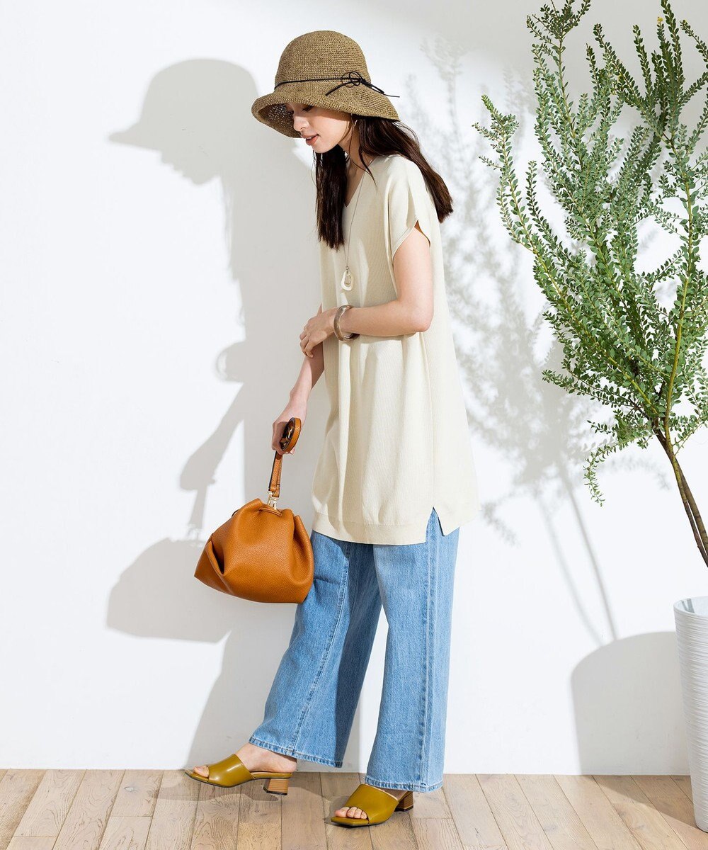 Tiaclasse ナチュラルな風合いのアンダリミックスクロシェハット 