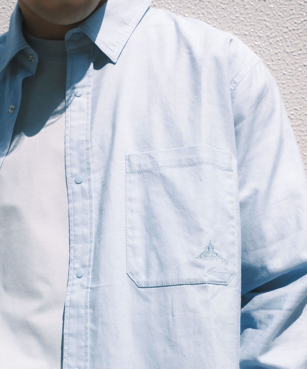 SHARE PARK MENS 【UVカット・撥水・ストレッチ】イージーデニムレギュラーカラーシャツ 