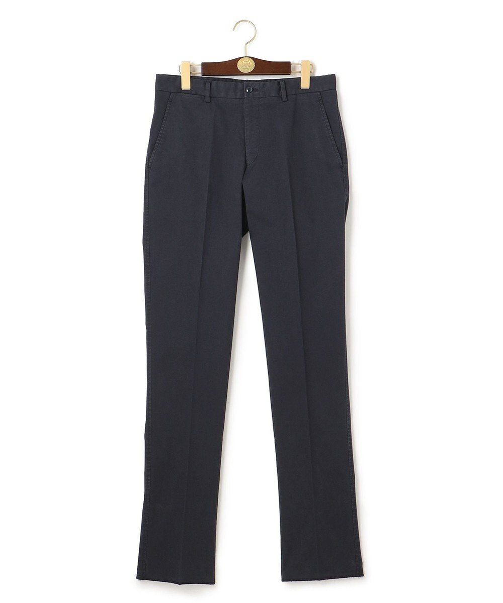 J.PRESS MEN オーガニックコットントリコチンストレッチ スローンパンツ 