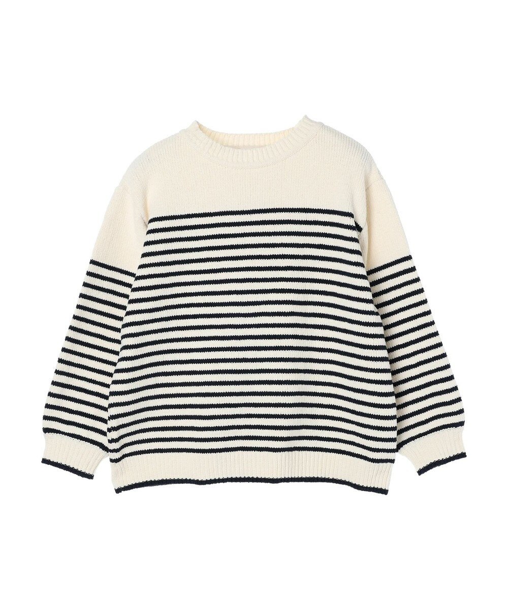 CRAFT STANDARD BOUTIQUE 洗えるモールニットボーダープルオーバー 