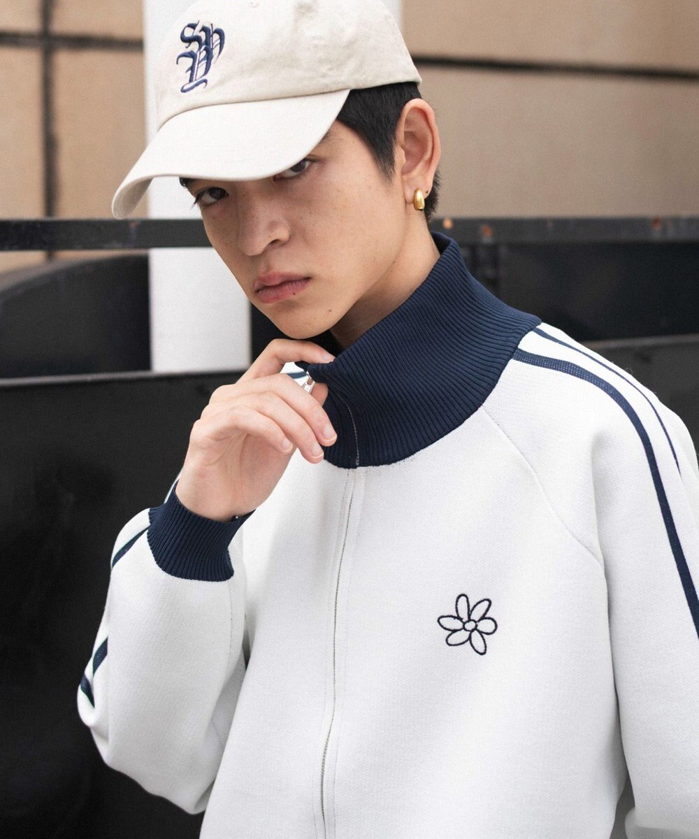 WEGO 【ユニセックス着用ITEM】ライントラックニットジャケット 