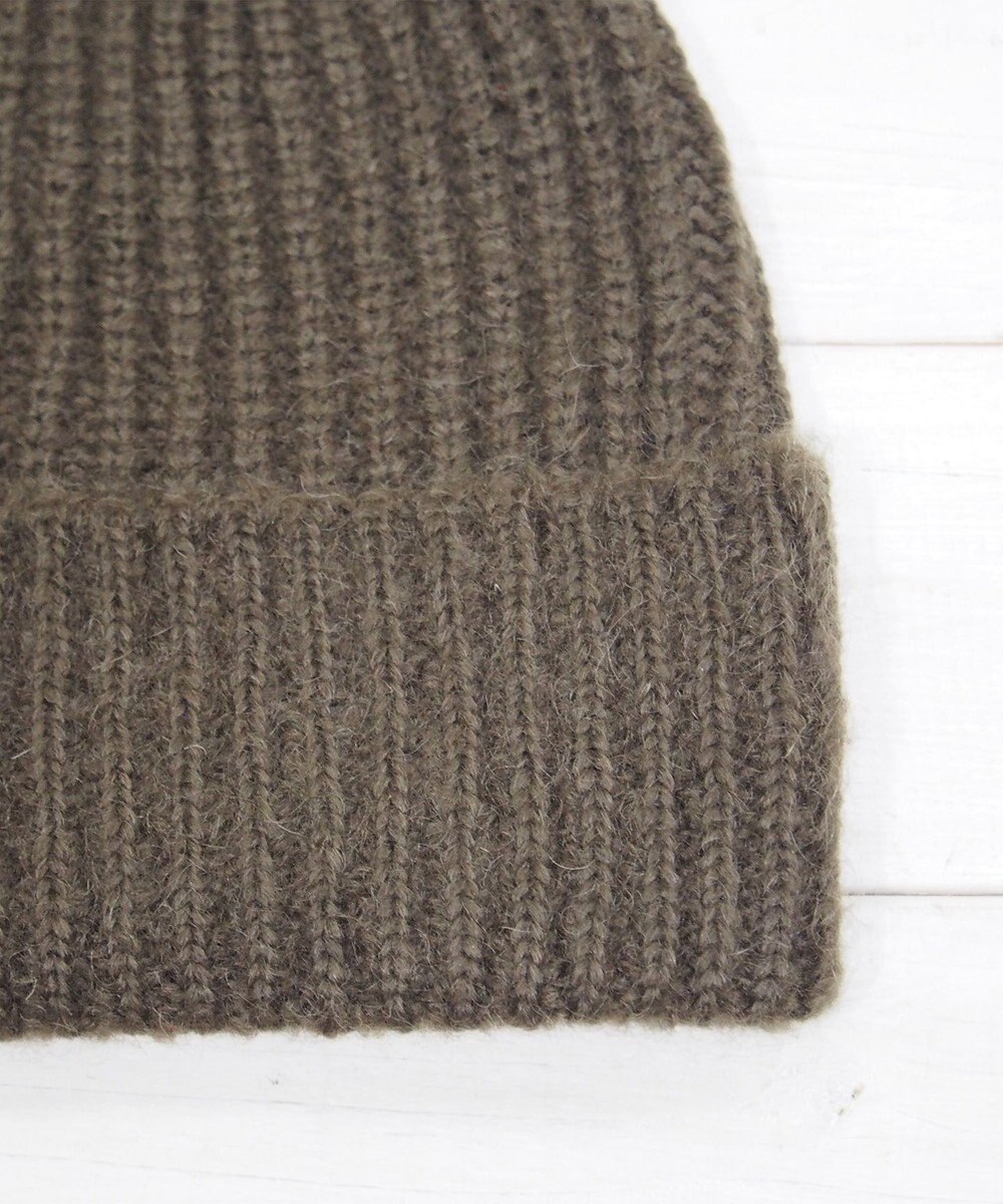 石田製帽 モヘア ホールガーメントシャロット ニット帽 