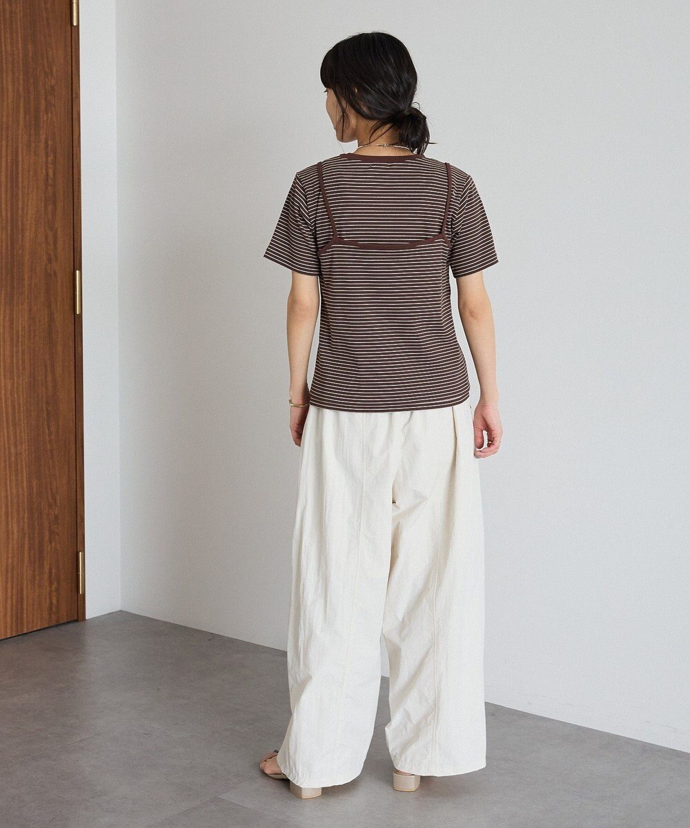 CRAFT STANDARD BOUTIQUE 2点セット/ボーダーキャミ+Tシャツ 